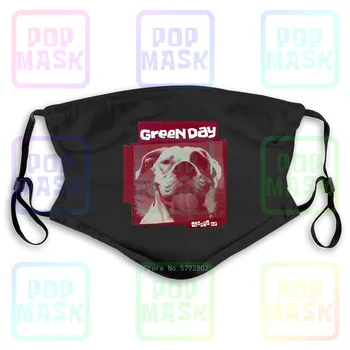 

Dust Mask with Filter Green Day Slappy Punk Rock Band Legend Printed Washable Reusable Mask