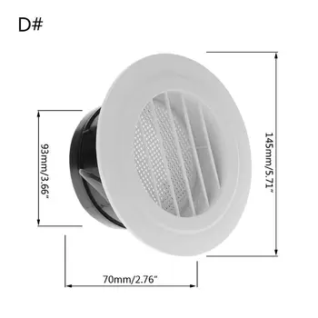 

Air Vent Extract Valve Grille Round Diffuser Ducting Ventilation Cover 100mm A0NC