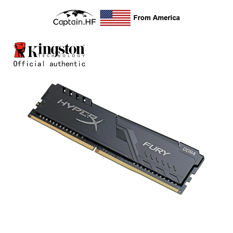 

US Captain Memory Module Hyper X FURY DDR4-3200 CL16 288-Pin DIMM 8GB 16GB Module Kit Supports Extreme Memory Profiles