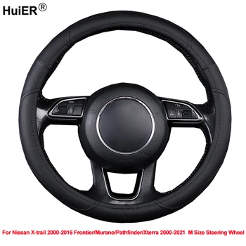 

Car Steering Wheel Cover Wrap For Nissan X-trail 2000 - 2016 Frontier Murano Pathfinder Xterra 2000 - 2021 M Size Steering Wheel