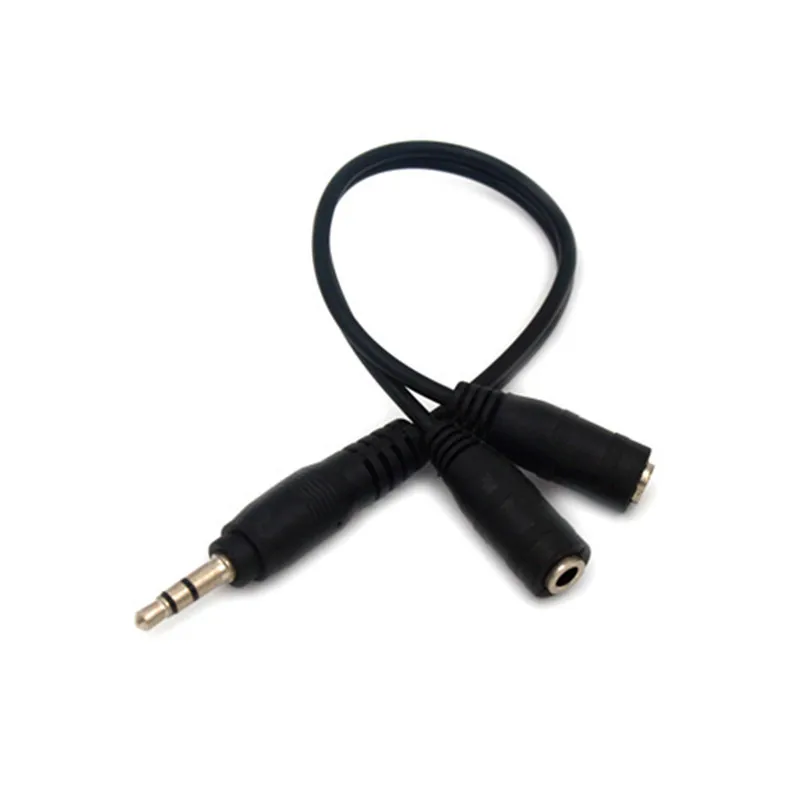 Headphone Splitter Audio Cable 3 5mm Male to 2 Female Jack 3 5mm Splitter Adapter Aux Cable for iPhone Samsung huawei MP3 Player
