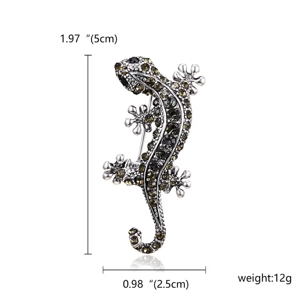 Ринху милое насекомое с эмалевым покрытием брошь яркий геккон ящерица Жук шелкопряда Брошь булавка украшения из ткани модные ювелирные изделия подарок для женщин - Окраска металла: 5