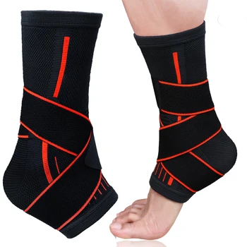 Weven Elastische Nylon Strap Ankle Brace Badminton Basketbal Voetbal Taekwondo Fitness Hak Protector