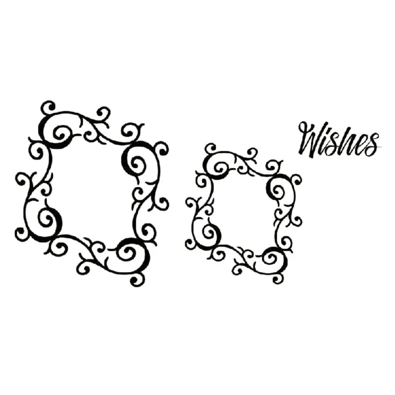 

Naifumodo Lace Frame Dies Wishes Letter Background Metal Cutting Dies Scrapbooking Embossing Stencils Paper Die Cut Photo Album