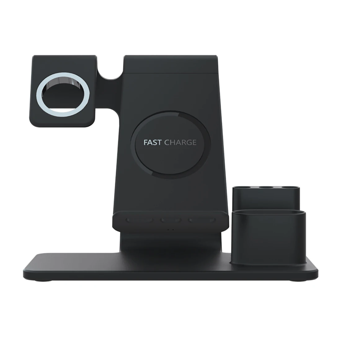Multifunction Pen Holder 15W Fast Wireless Charger Dock Station Stand 3 in 1 for Apple Watch / AirPods / for iPhone 11 Pro XS X