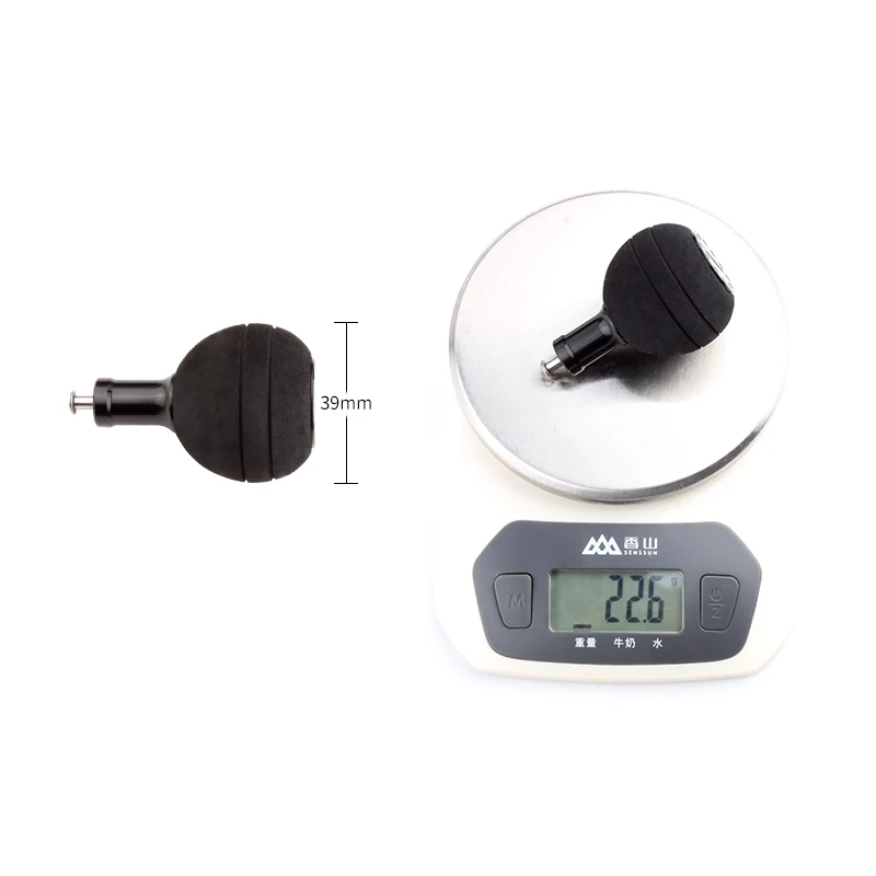 Kawa Fishing Handle EVA Knob For Spinning Wheel 4000-10000 Type Knob Dia 39mm With 2pcs Bearings Size 5*9*3mm Weight 22.6g