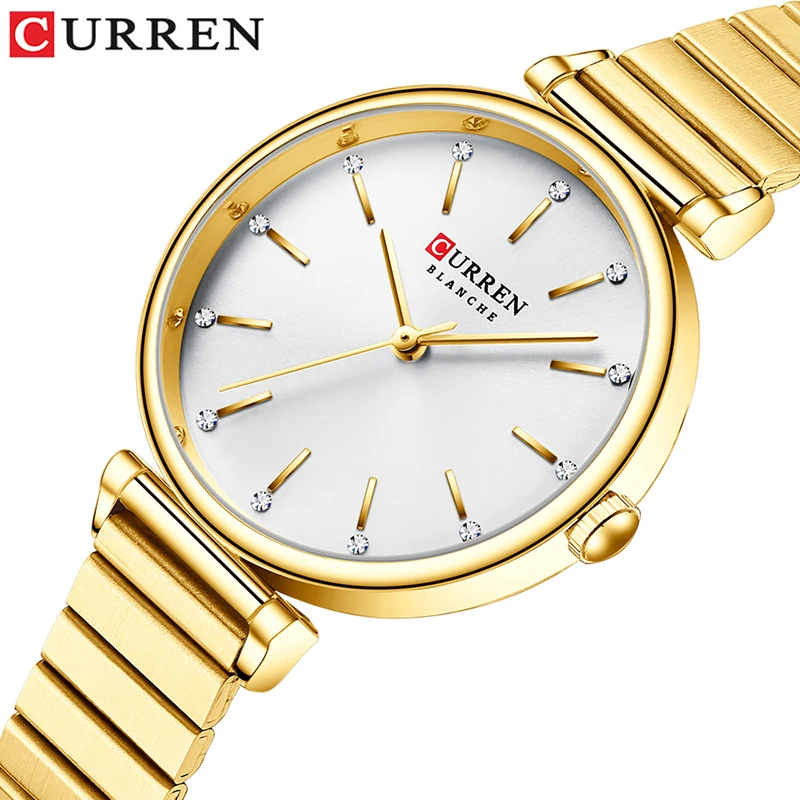 

CURREN New Women Watch Luxury Brand Watches Simple Quartz Lady Waterproof Wristwatch Female Fashion Watches Clock reloj mujer