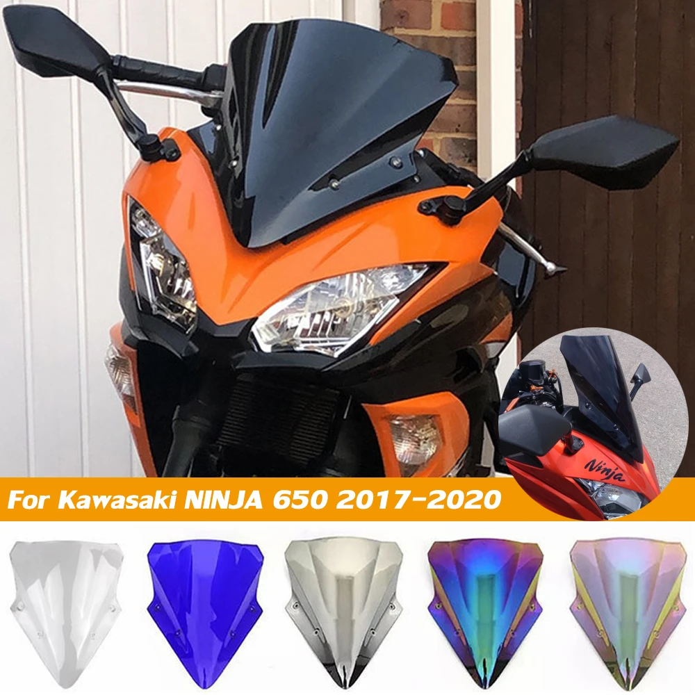 

Ninja 650 Windscreen Windshield Wind Deflector For Kawasaki EX650 ER-6F ER6F NINJA650 2017 2018 2019 2020 Motorcycle Accessories