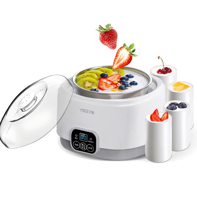 Kbxstart Multifunction 1L Yogurt Maker Machine Natto Rice Wine Yogurt