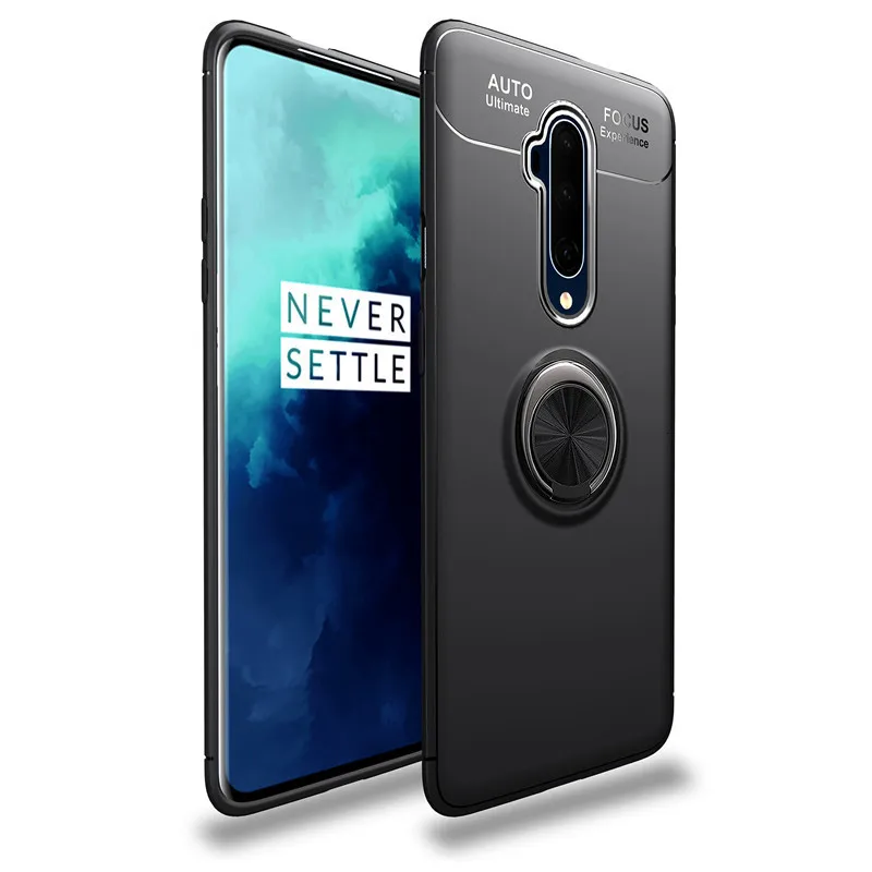 Lenuo для OnePlus 7T Pro Чехол 1+ 7T Pro/One Plus 7T Pro чехол задняя крышка противоударный Бампер металлический держатель кольцо чехол для телефона s