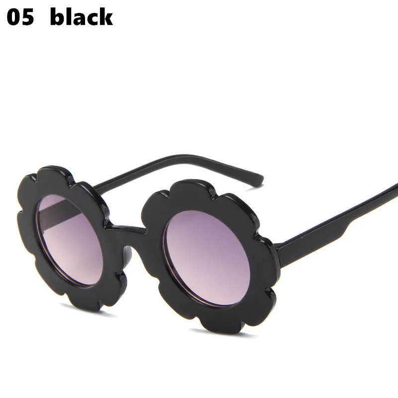 Винтажные очки детские солнцезащитные очки с круглым цветком Gafas детские спортивные солнцезащитные очки UV400 для девочек и мальчиков Oculos De Sol - Цвет линз: NO.5