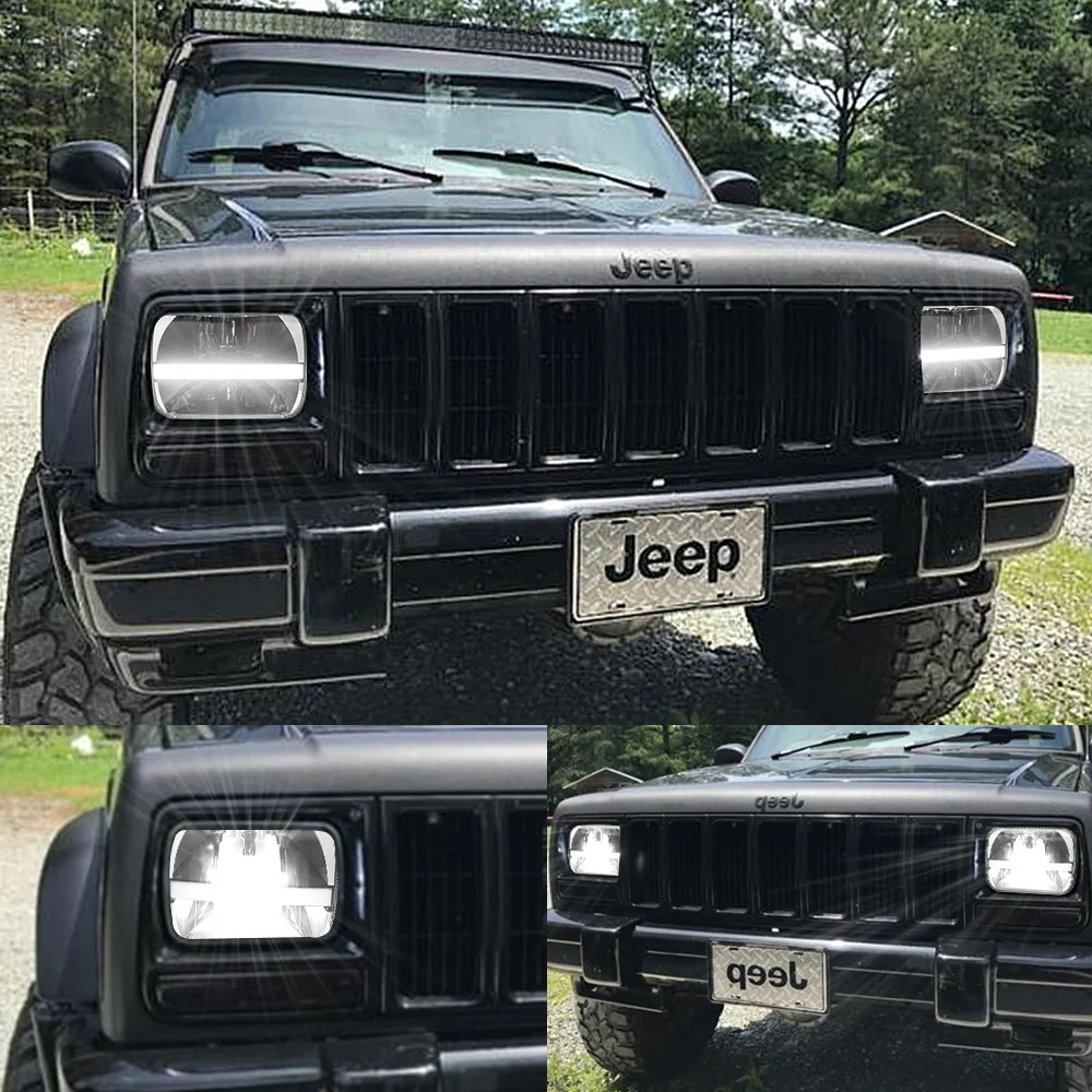 Faros Led 5x7 Inches Jeep Wrangler Yj Cherokee Xj Chevy N | Cuotas Sin Interés