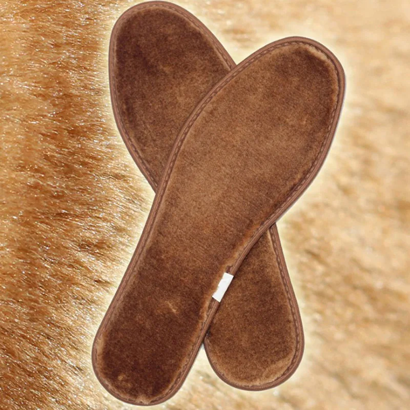 

Unisex Thickened Wool Insoles Winter Imitation Cashmere Sheepskin Fur Foot Insoles Plus Size Keep Warming Insoles For Shoes Hot