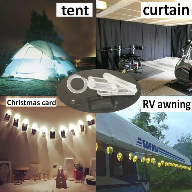 Rv/Trailer - Clear Klippy Klips/Clips 20 Csomag Napellenző Fényekhez, Zászlókhoz - Image 2