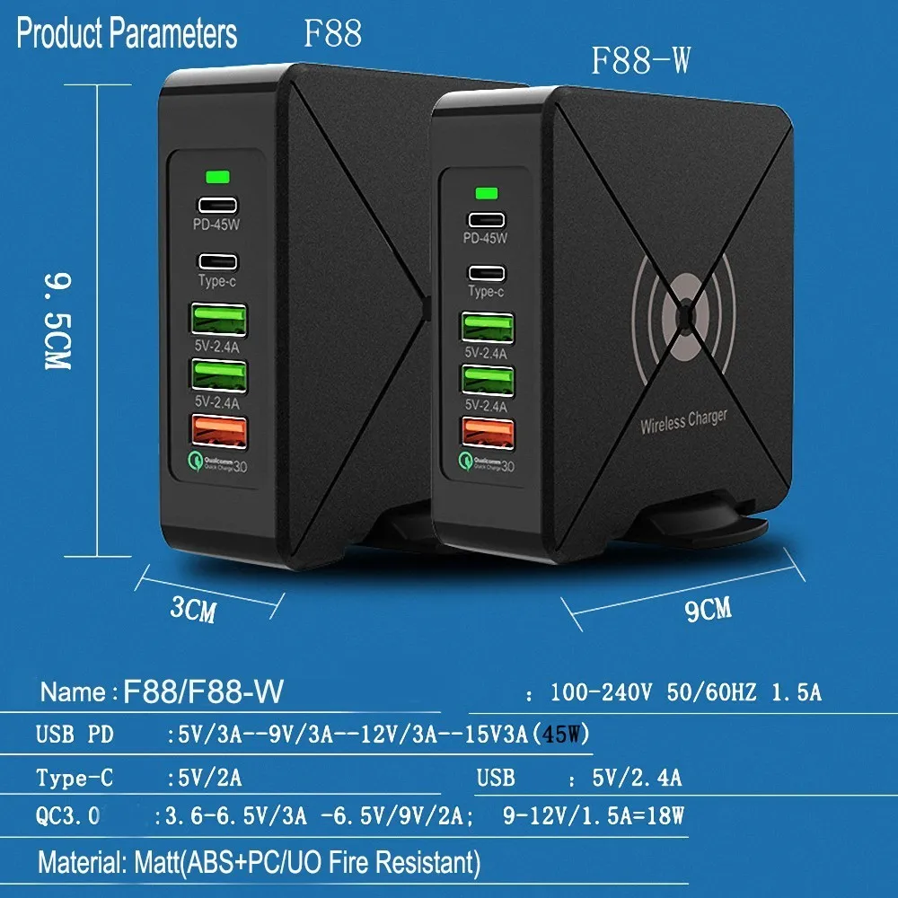 75 Вт настенное зарядное устройство для быстрой зарядки s PD type C USB зарядное устройство для samsung IPhone X 11 huawei Tablet FC 3,0 быстрая штепсельная вилка стандарта США и ЕС