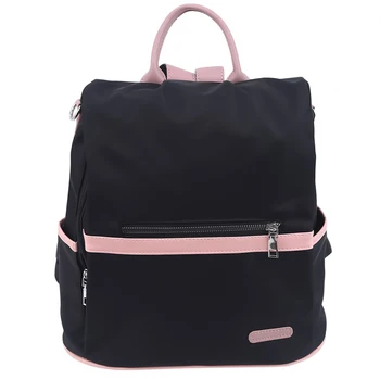 

2020 Casual Oxford Backpack Women Black Waterproof Nylon School Bags For Teenage Girls High Quality Fashion Travel Tote Packbag