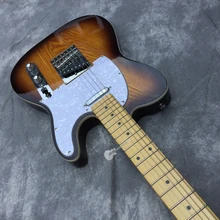 Пользовательский магазин на заказ электрогитара, цвет заката, корпус ясень ивы чехол куртки. Цвета, логотипы и формы могут быть настроены