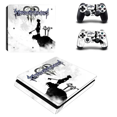 Kingdom Heart 3 Полное покрытие лицевые панели PS4 тонкая кожа Виниловая наклейка, стикер для Playstation 4 консоль и контроллер PS4 тонкая наклейка - Цвет: P4SQB0151