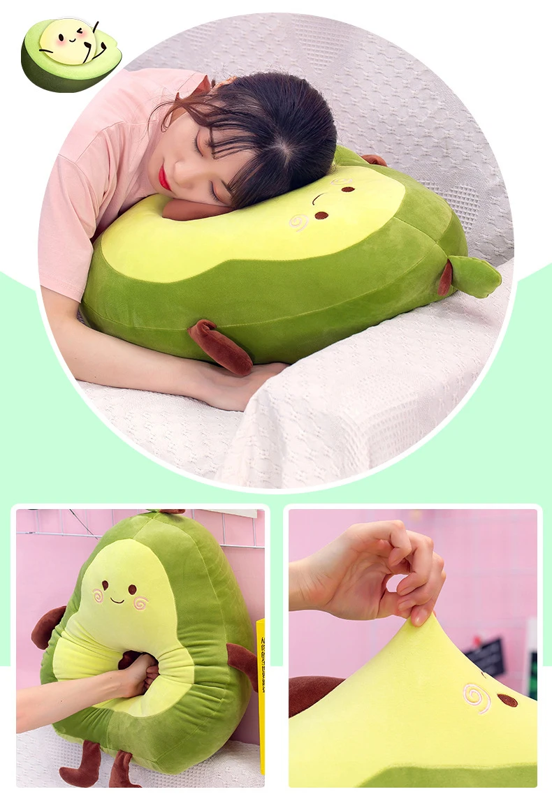 50/70 см Kawaii авокадо подушка в форме фрукта милая плюшевая игрушка по мотивам мультфильма завод кукла мягкая игрушка мягкая подушка подарок на Рождество на день рождения детская одежда для маленьких девочек