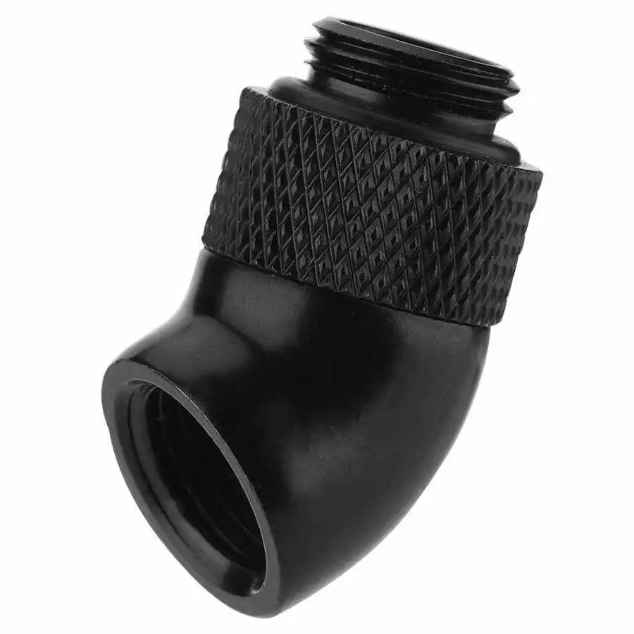Adaptadores Para Refrigeración Líquida PC - 4 Piezas - Latón Con Rosca G1/4 - Color Negro - Para Sistemas De Agua Computadora