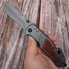 57HRC ножи карманный складной нож 5CR15MOV титановый нож из нержавеющей стали с твердостью универсальный нож для повседневного использования