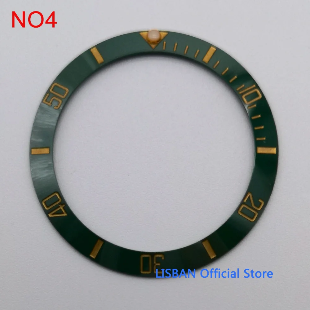Premium Ceramic Bezel Insert for Watch Cases - 38mm Outer Diameter