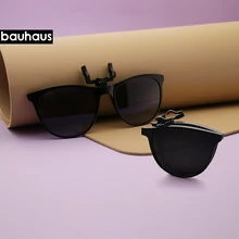 Bauhaus, высокое качество, складные поляризованные солнцезащитные очки на клипсах, близорукие, для вождения, анти-UVA, анти-уфв, для езды на велосипеде, солнцезащитные очки на клипсах