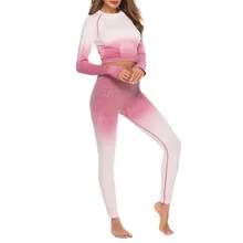 Бесшовные Леггинсы Тренажерный Зал Женская одежда для фитнеса, спорта тренировки пот брюки для женщин Vital бесшовные с длинным рукавом укороченный Топ# g2