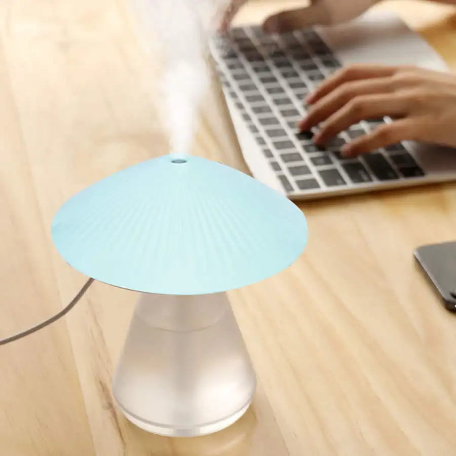 

Mushroom Shaped Air Humidifier Diffuser Portable Mini Desktop Silent Air Humidifier USB DIY Mist Maker for Home Office Decor