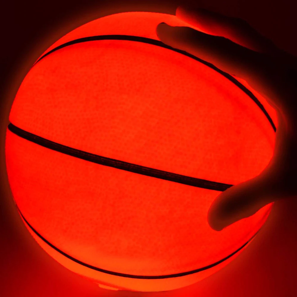 

Night Light Basketball High Brightness LED Growing Rubber Basketball For Training Freestyle Performances Good Gifts