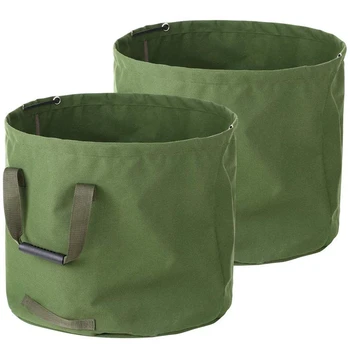 

Practical Courtyard Garden Lawn Leaf Yard Garbage Bag Cleaning Tarpaulin Container Tote Bag Gardening Garbage Reusable Storage B