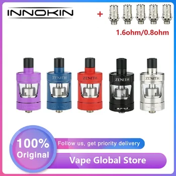 

Original Innokin Zenith Tank 4ml Atomizer 24.7mm Mouth to Lung Vape Tank with 0.8ohm/1.6ohm Zenith Coil E-cig vs Innokin Zlide