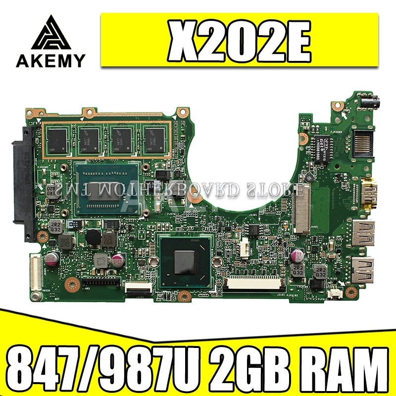 X202E материнская плата 847/987U REV: 2 0 для For Asus Q200E X201E S200E ноутбука плата|Материнские