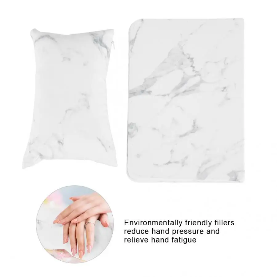 Manicure Hand Holder Soft PU Nail Art Removable Hand Pillow Foldable Cushion for Arm Rest Manicure Tool Manicure Mat Nails
