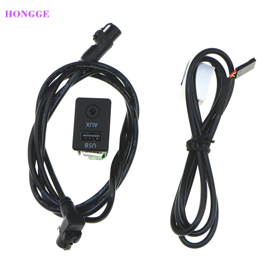 HONGGE USB AUX аудио проводка выключатель проводки розетка для RCD510 RCD310 Golf MK5 MK6 Passat B6 Beetle