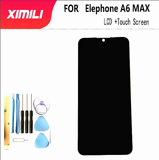 Протестировано хорошо для Elephone A6 MAX ЖК-дисплей+ сенсорная панель дигитайзер Запасные части в сборе 6,53 дюймов 1560x720+ Инструменты