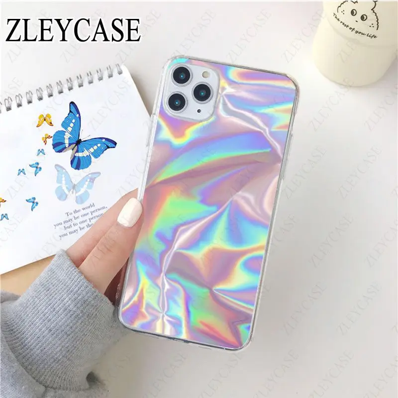 Glitter Iridescent Holographic Blue pink Color