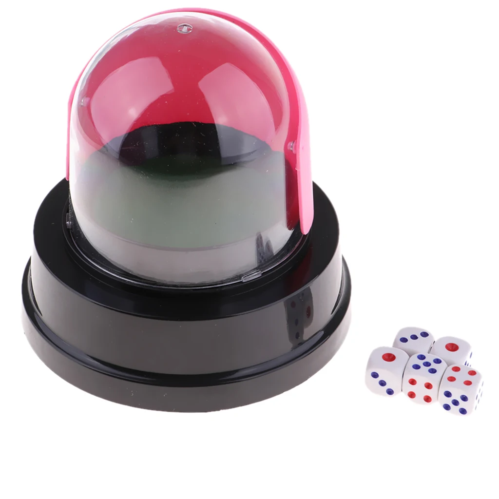 Electric Lucky Number Picking Machine Lottery Bingo Game Shake Lucky Dices