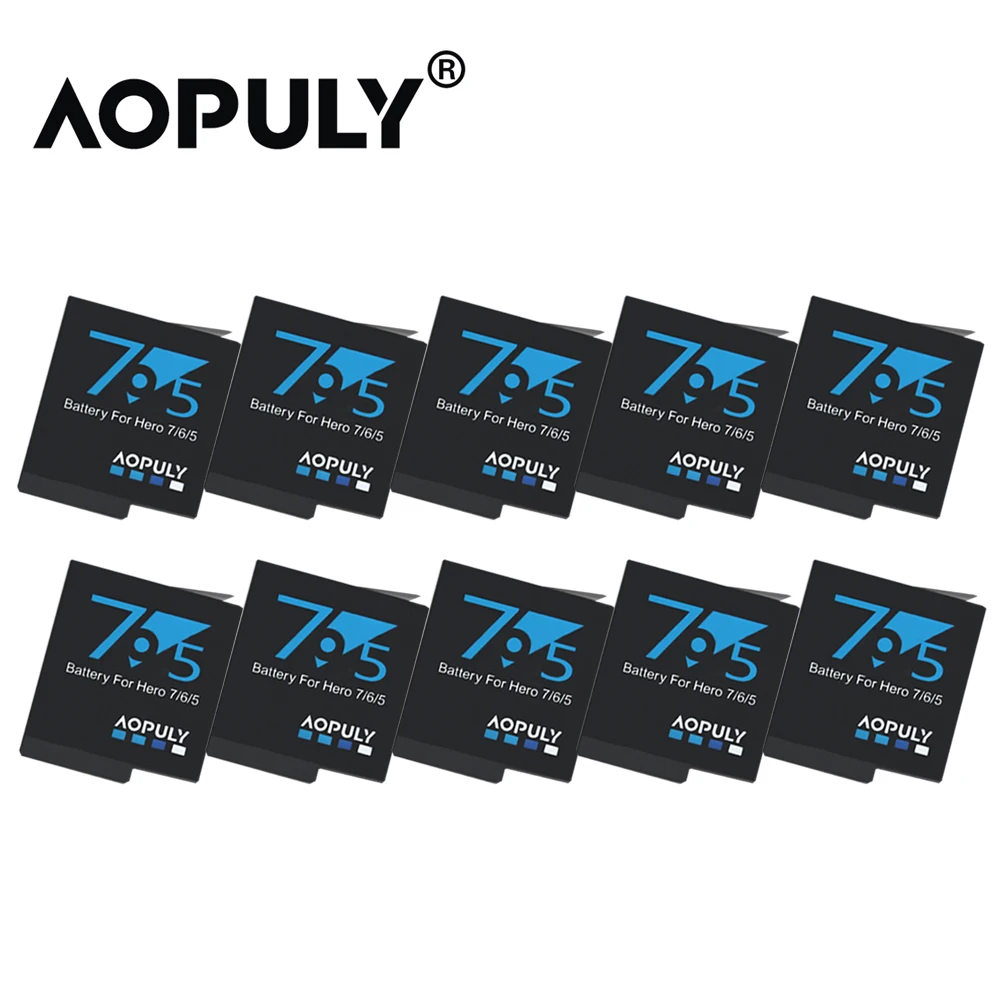 Hot sale 10Pcs/lot GoPro hero 5 battery bateria hero5 Gopro for Go Pro Hero5 HERO Camera AHDBT-501 | Электроника