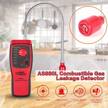 

Combustible Gas Detector Handheld Mini Flammable Natural Gas Leakage Tester Tool Sound Light Alarm for Hazardous Gas Leak