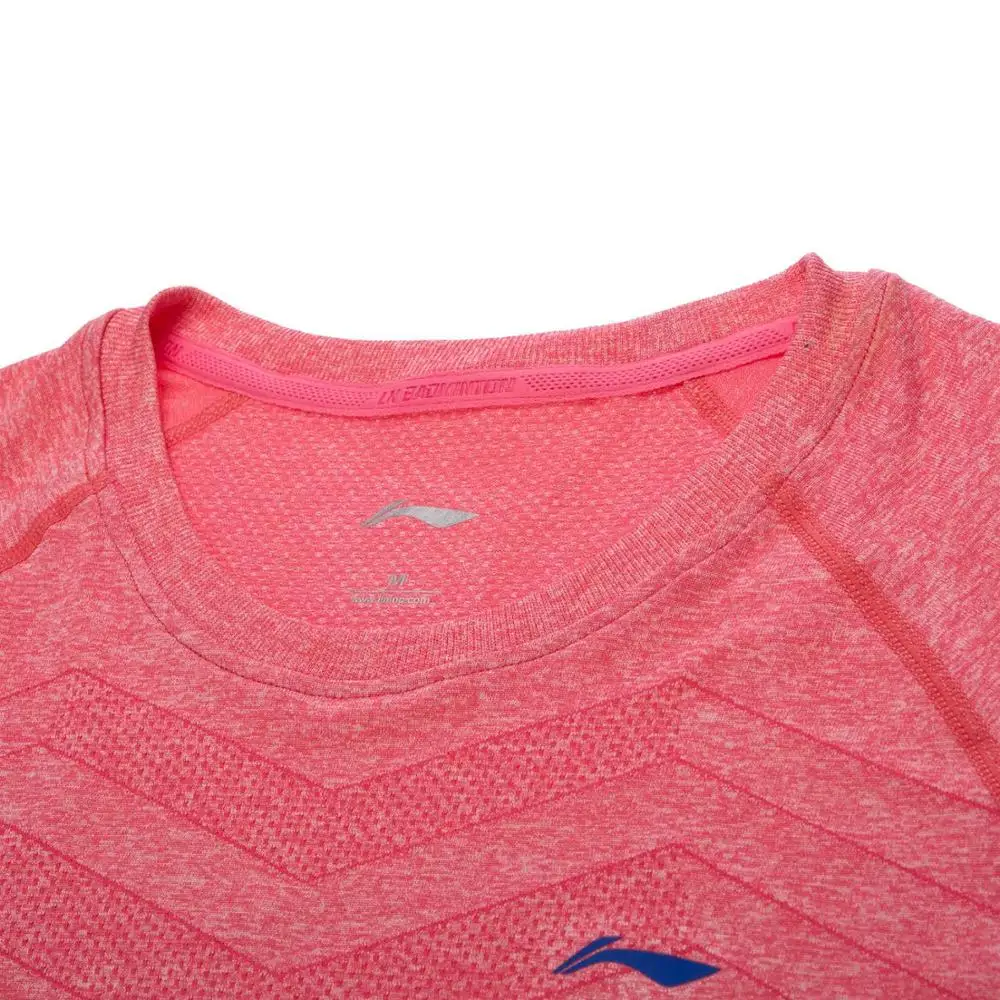 Женская футболка для бадминтона Li Ning дышащая Спортивная с подкладкой li ning AAYN048