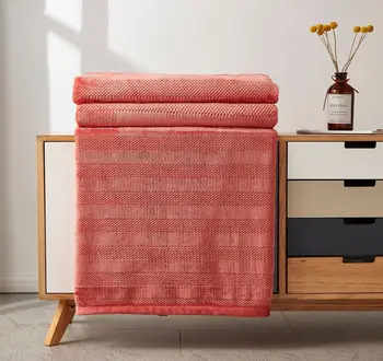 

Candy Color Sofa Couch Blanket Plaid Journey Trip Flannel Office Bedding Cover Winter Plush Bedsheet Quilt King Size