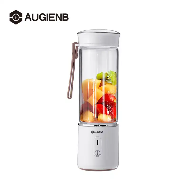 Usb akumulator blender do smoothie 380Ml szklany blender do AliExpress AUGIENB 500ml elektryczna sokowirówka szkło Mini