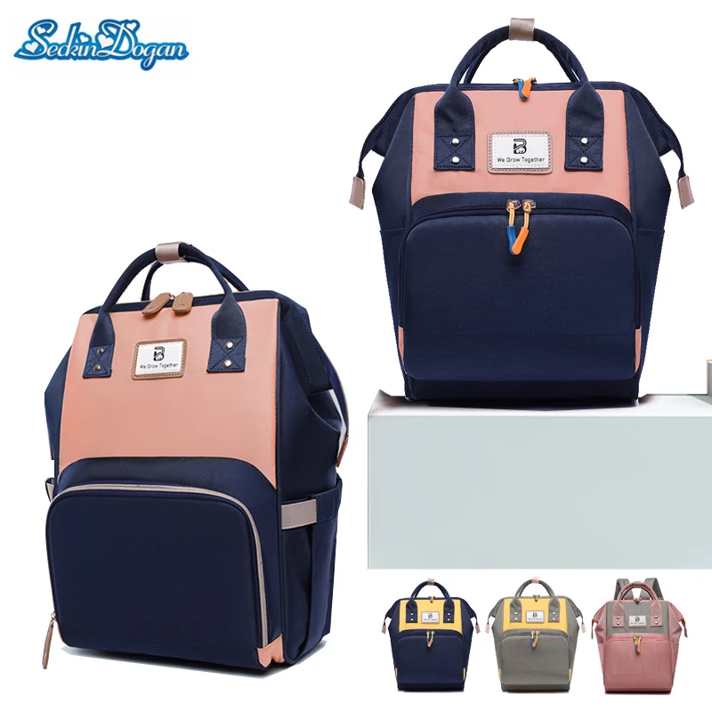 

Baby Nappy Bag Multi-function Mommy Backpack Large Capacity Baby Diaper Bags Eco-friendly Fabric Baby Care Bag Travel Backpacks