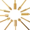 12PCS Professional Nail Drill Bits Set Electric Nail File Carbide Bit Silver Gold Nail Art Tools 3/32'' with Storage Case Holder 2