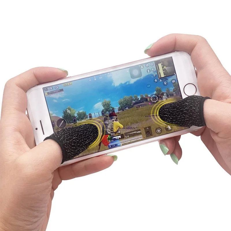 

1 pair Pubg Mobile Phone Game Gaming Gloves Beehive Sleep-proof Sweat-proof Professional Touch Screen Thumbs Finger Sleeve for P
