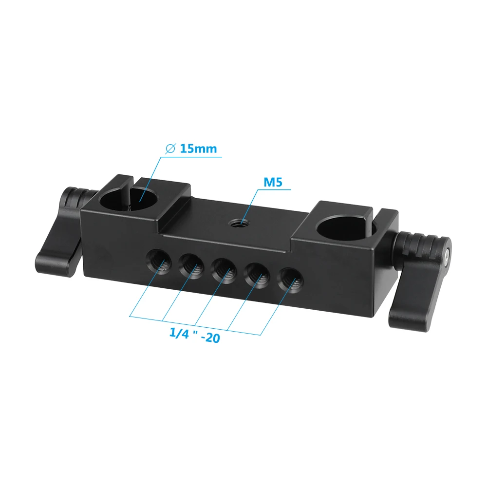 

Kayulin Double-Rod Clamp 15mm Railblock With Double Locking Knobs For DSLR 15mm Rail Rod Rig Support System