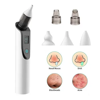 

2 in 1 Multifunctional Electric Baby Nasal Aspirator Nose Cleaner Blackhead Acne Remover with LCD Screen for Newborns Baby Mom