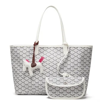 

Spot 2020 New Dog Tooth Bag Large Capacity Shopping Bag Vegetable Basket Portable Bag Handbags for Women Pearl Crossbody Bag