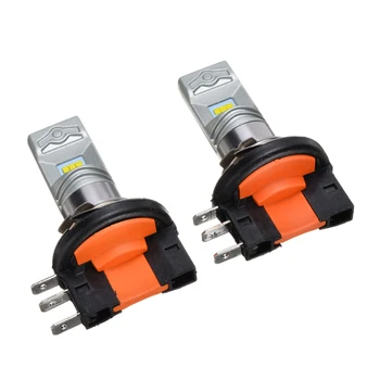 

New Arrival 2pcs H15 30W CSP Fog Head Lamp 1919 SMD High Power LED Chip Super White 6000k to 7000k Lamps